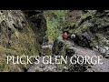 Hiking around Puck's Glen gorge on our Scotland holiday