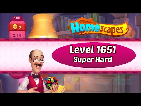 Homescapes Level 1651 Super Hard | No Boosters | Playrix