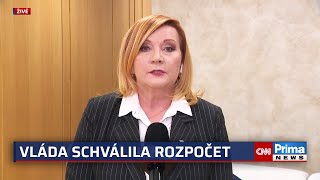 Schillerová: V rozpočtu jsme napravovali spoustu věcí. Co řekla o kandidatuře na prezidentku?