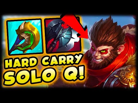 How to HARD CARRY solo q with Wukong jungle!!
