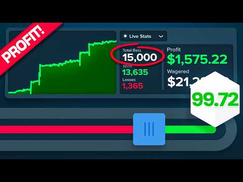 THIS SAFE DICE STRATEGY RAN FOR 15,000+ BETS! (HUGE PROFIT)