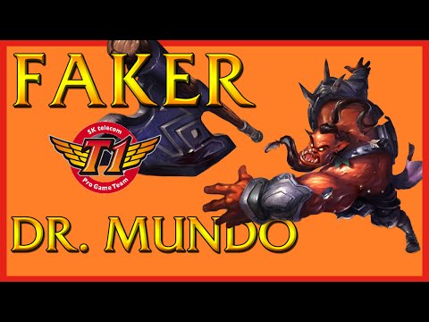 League of Legends: SKT T1 Faker - Dr. Mundo Top [Korean Challenger Ranked 2014]