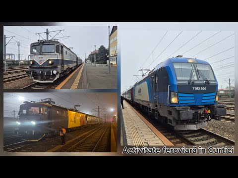 Trenuri și activitate feroviară în gara Curtici / Trains and rail activity in Curtici - 13.11.25
