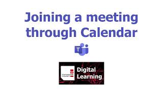 Microsoft Teams Tutorial - Teams Calendar - Joining a meeting through 