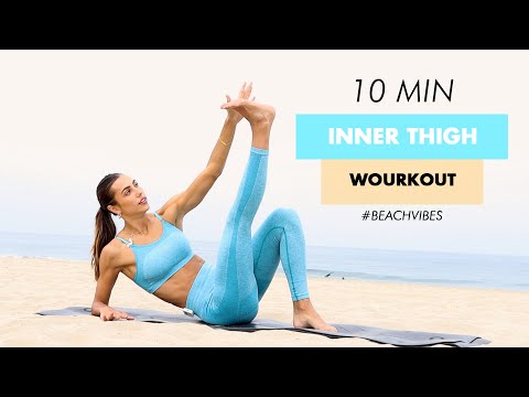 10 MIN Inner Thigh Beach Burn Workout // Sami Clarke