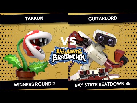 Bay State Beatdown 85 - Takkun (Piranha Plant) vs GuitarLord (ROB) - Winners Round 2