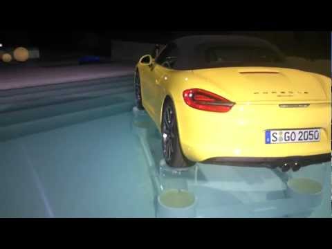 New Porsche  Boxster 2012 981 First Glimpse HD 1080p Press Launch