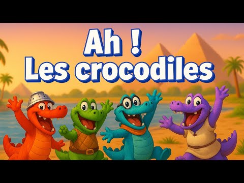 Ah ! Les Crocodiles 🎵  – Comptine pour enfants | Clip animé 3D