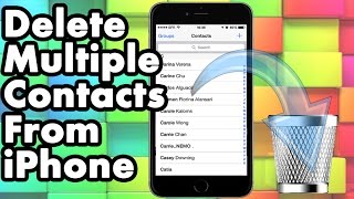 How To Delete Multiple Or All Contacts From Your iPhone iPad and iPod Touch