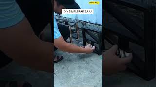 DIY RAK BAJU MINIMALIS | SIMPLE CLOTHS RACK