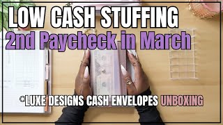 LOW CASH ENVELOPE STUFFING & LUXE DESIGNS UNBOXING