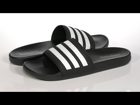 adidas black slides