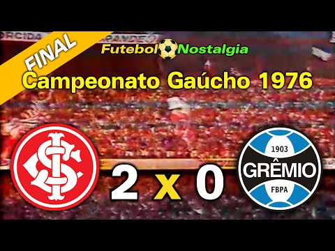 Internacional-RS 2 x 0 Grêmio - 22-08-1976 ( Final Campeonato Gaúcho )