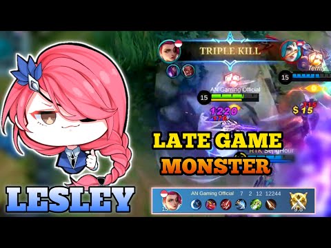 LESLEY MONSTER Late Game Full DAMAGE | Lesley Starlight Annual  - mobile legends