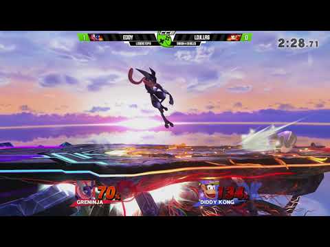 CCE:Subspace - Eddy (Greninja) Vs. LDJLLRG (Diddy) - Losers Top 8 - Smash 4
