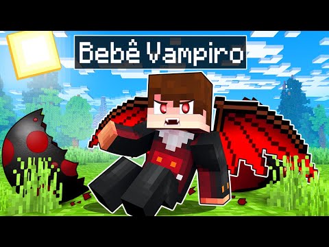 NASCI como um BEBÊ VAMPIRO no Minecraft