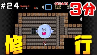【３分マリオ】24_アクションゲームの修行じゃぁぁい！【スーパーマリオワールド】