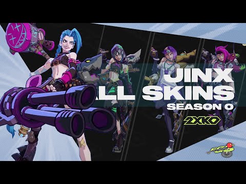 2XKO JINX - All SKINS and CHROMAS | SEASON 0