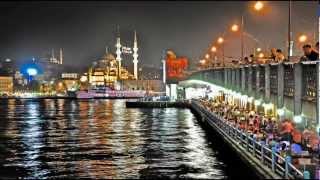HD The Golden Horn by night-Istanbul Turkey
