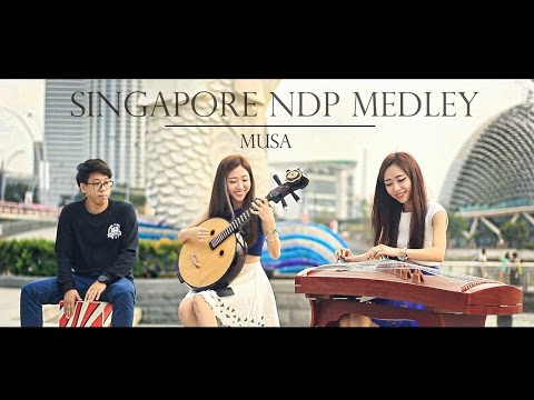 MUSA - Singapore NDP Medley (Acoustic Session) Home, We will get there, Our Singapore 古筝 中阮 Cajon