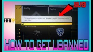 HOW TO GET UNBANNED FROM THE FIFA 19 TRANSFER MARKET!!! *SUPER EASY* ( FIFA 19 ULTIMATE TEAM )