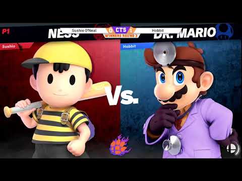 Clocktower Smash 56 - Winners Quarters - Sushio O'Neal (Ness) vs. Hobbit (Dr. Mario) - SSBU