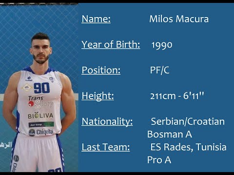 Milos Macura - ES Rades 2020/2021 Highlight Tunisia Pro A