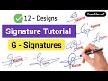 ✅ Signature Style Of My Name | G Signature Ideas #signature