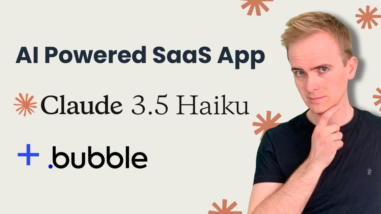 Develop Your Own AI Powered SaaS App Without Coding Using Claude Haiku 3.5 and Bubble.io thumbnail