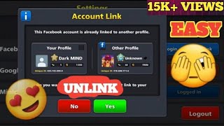 How To Unlink Facebook Account In 8 Ball Pool | How To Link Facebook In 8 Ball Pool | PSK 8BP YT