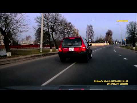 г.Борисов.Обгон в зоне действия знака обгон запрещён,обгон на переходе