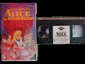 Opening To Alice In Wonderland 1986 VHS