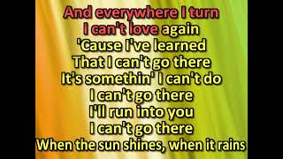 Kenny Chesney I Can&#39;t Go There (karaoke) (by request)