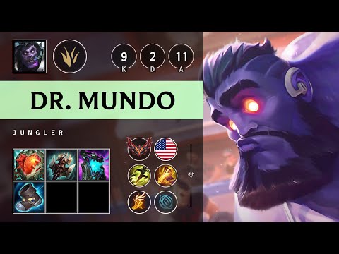Dr. Mundo Jungle vs Nidalee - NA Grandmaster Patch 25.04