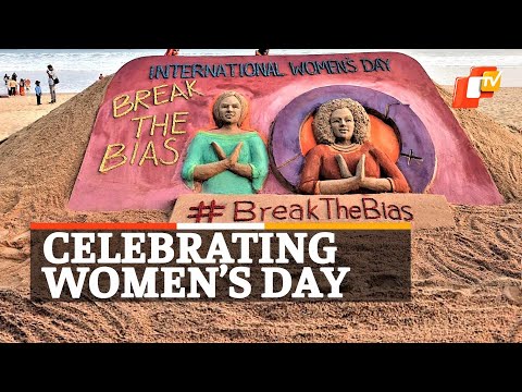 International Women’s Day | Sand Artist Mark The Day With Beautiful Sand Art At Puri Beach