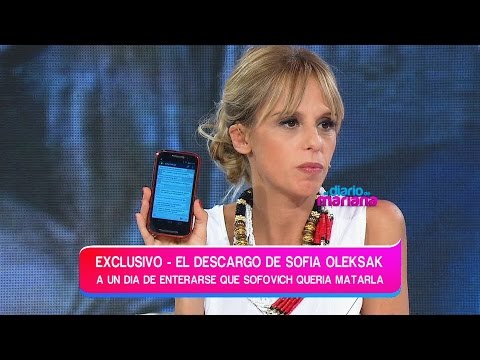 Mariana's Diary - Sofía Oleksak spoke about Gerardo Sofovich's plan to kill her.