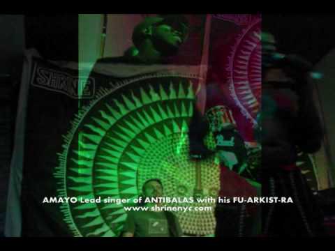 AMAYO Lead singer of ANTIBALAS with his FU-ARKIST-RA