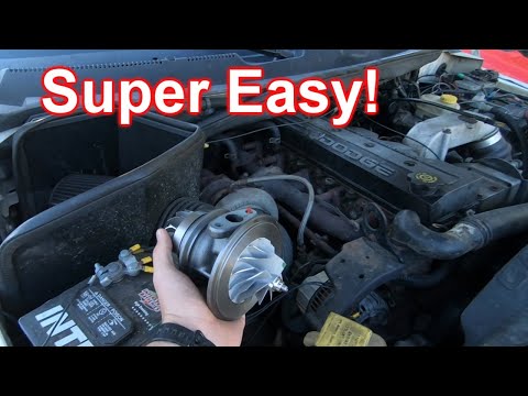 24 Valve Cummins Turbo Cartridge Replacement | The Easy Way to do a Turbo Rebuild