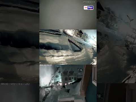 Sonmarg में अचानक बर्फ का तूफान Avalanche CCTV में कैद