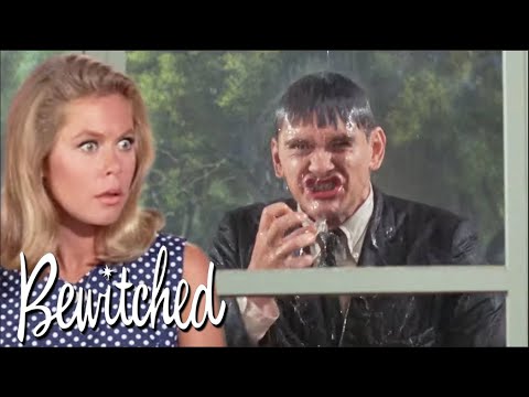 Endora Makes It Rain On Darrin! | Bewitched