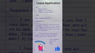 Leave Application for School students.