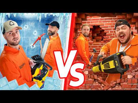 PRISON DE GLACE VS PRISON DE BRIQUES : qui s'évadera en premier ?