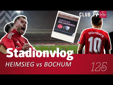 LAST-MINUTE-HEIMSIEG und UNFASSBARE STIMMUNG😍 | Nürnberg - Bochum STADIONVLOG | 1. FC Nürnberg