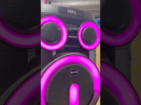 фото мощная напольная караоке колонка mivo md-103 4000w 2 микрофона и подсветка, беспроводная fm/usb/tf 0