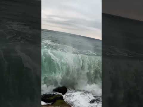 Million Dollar Beach House Destroyed by Massive Wave  #shorts #scary