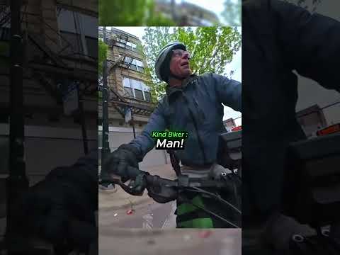 Biker Helps A Late Employee ❤️