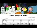 Great Pumpkin Waltz All Versions Piano Cover Sheet Music
