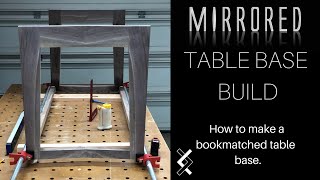 Bookmatched Table Base - How To Woodworking