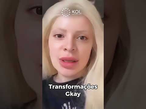 Transformação da influencer Gessica, a Gkay.
