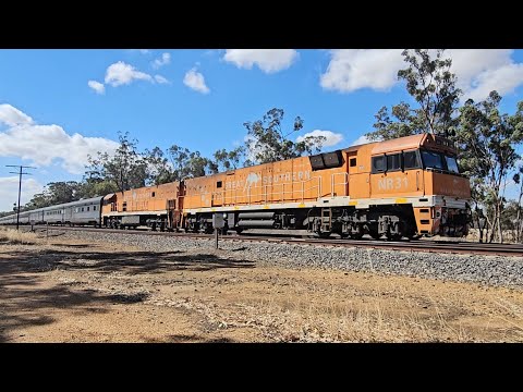 6AK8 up JBRE Great Southern (NR31 NR30, 28V), Adelaide to Stawell, 1635, 16/1/26, Deep Lead VIC 